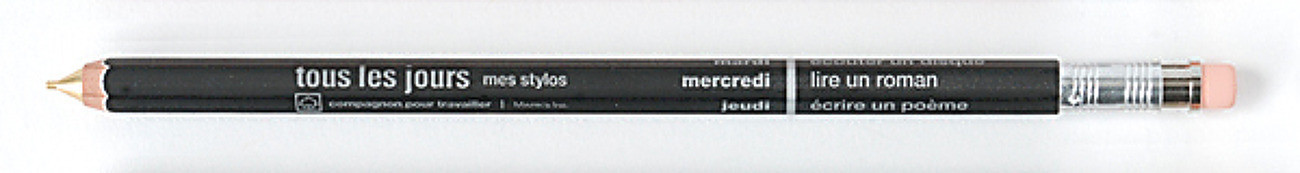 Mechanical pencil with eraser, DAYS / Black