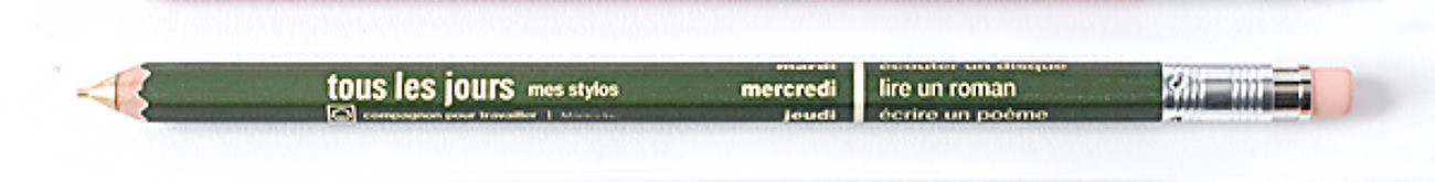 Mechanical pencil with eraser, DAYS / Olive