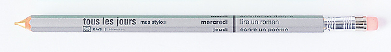 Mechanical pencil with eraser, DAYS / Mat Silver