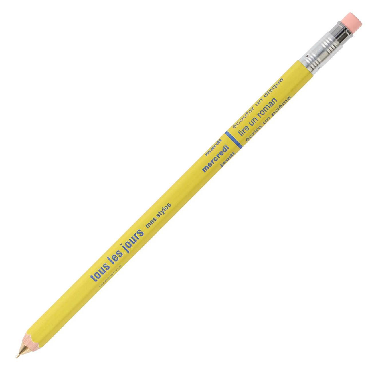 Mechanical Pencil with Eraser, DAYS / Mustard