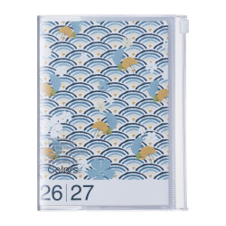 Diary A6 Patterns , Wave Green