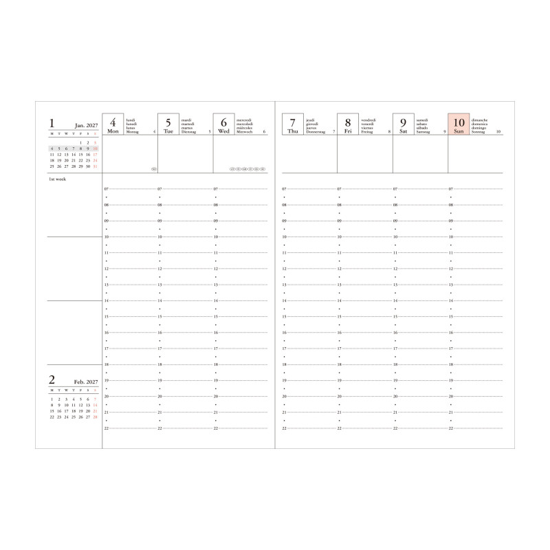 Diary A6 Gradient , Black