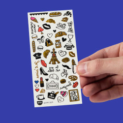 FLASH TATTOO / I LOVE PARIS - OMY