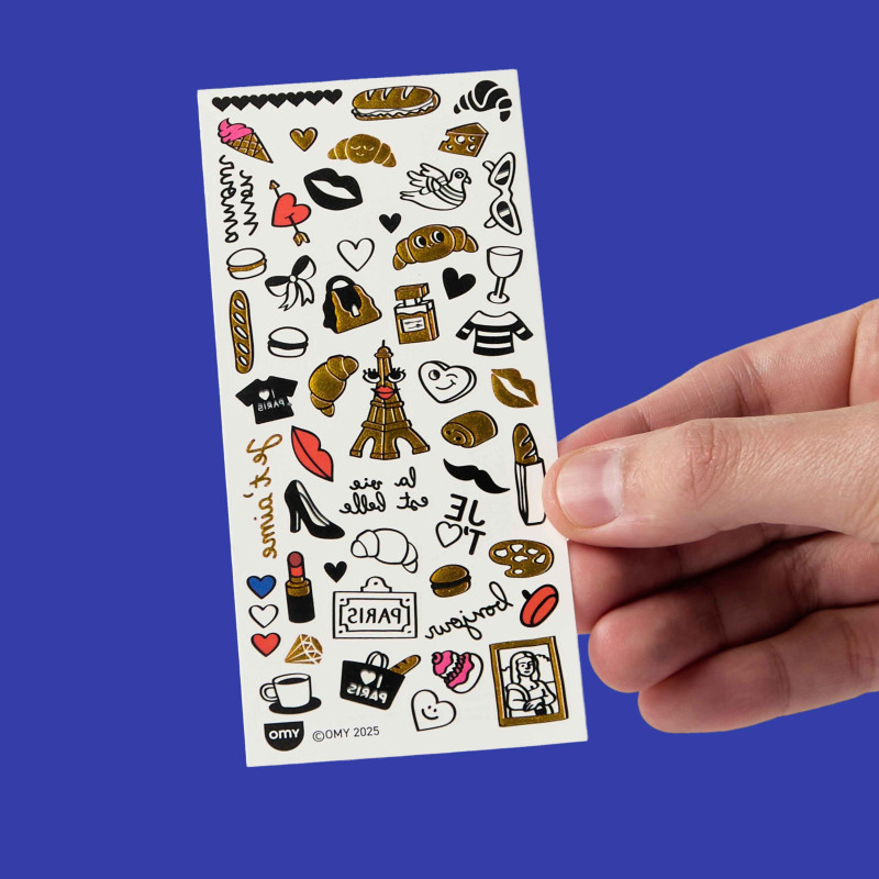 FLASH TATTOO / I LOVE PARIS - OMY