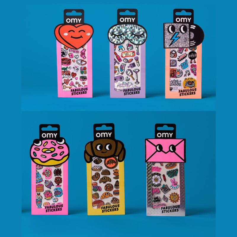 FABULOUS STICKERS ASSORTMENT - ICONIC OMY