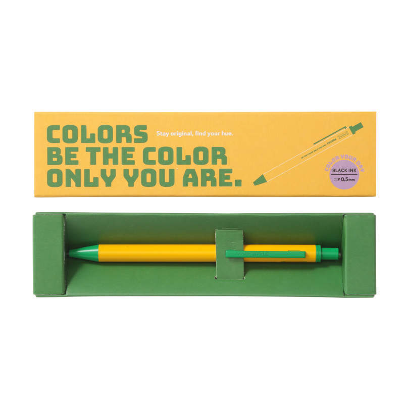 Gel Metal Ball Pen / MARK'STYLE Colors / Yellow