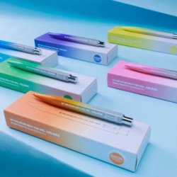 Gel Metal Ball Pen / MARK'STYLE Gradient / Aqua Blue